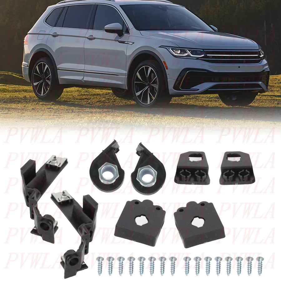 Фото Для VW Tiguan Европейская версия 2022 2023 2024 Автомобильный передний бампер Кронштейн фары Ремонтный комплект фары 5NA 998225 A 5NA 998226 A №1