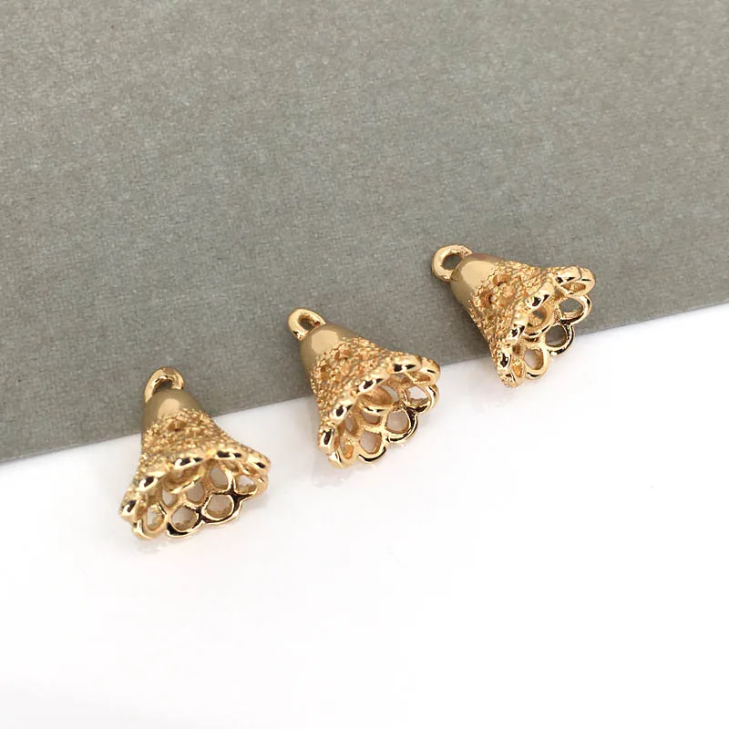 

Diy Jewelry Accessories Champagne Gold Color Flower Shape Connector High Quality Diy Jewelry Findings Accessories