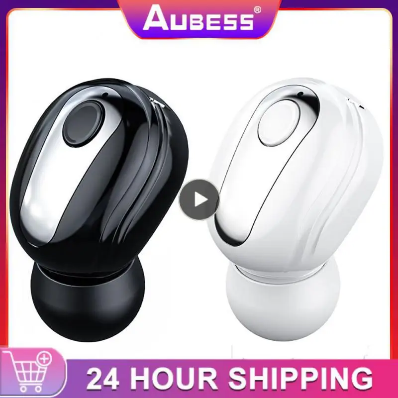 

Wireless Headset Call Function Earplug Type Tws Earphones Stereo Power Display Mini In Ear Sports Headphone 50mah