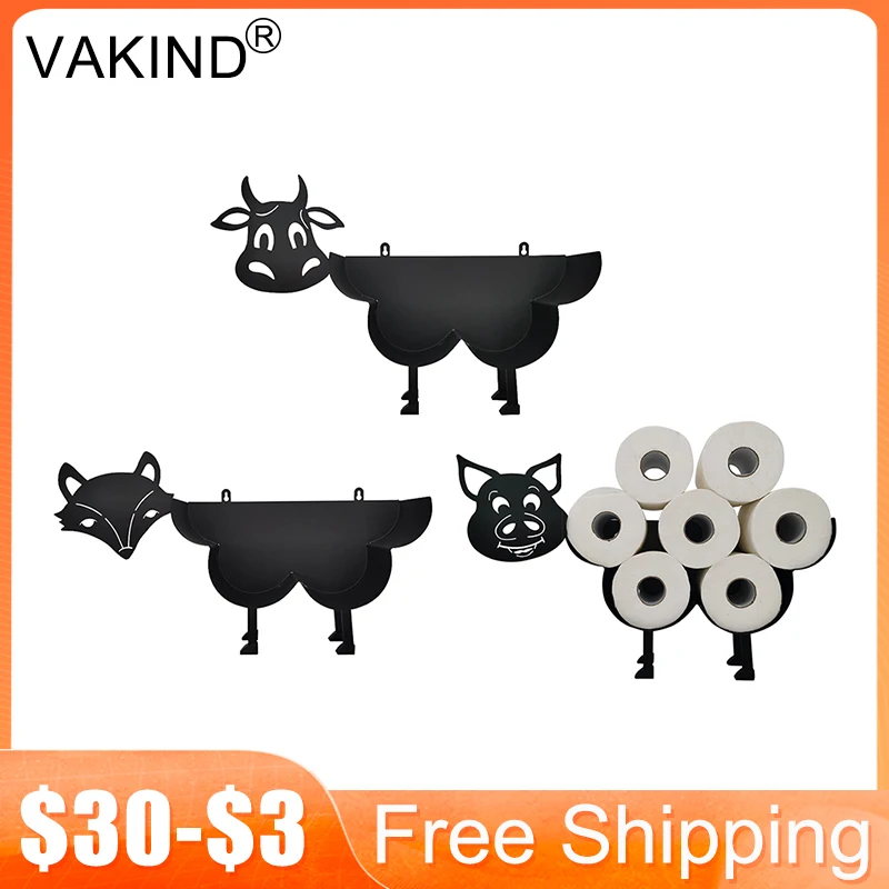 

Держатель для туалетной бумаги в форме кролика, лисы и поросенка