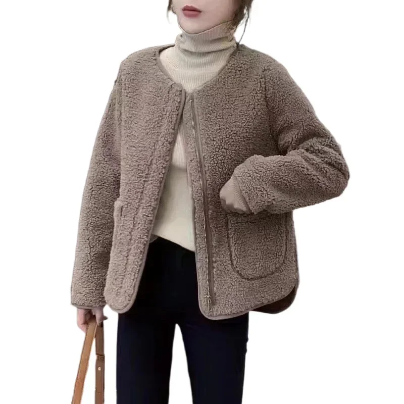 Осень/зима 2023 новый стиль корейский дизайн чувственная простая нишевая куртка на