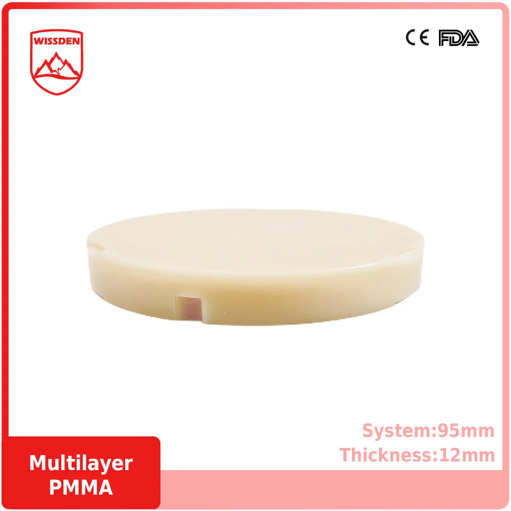 

Wissden Multilayer PMMA Blocks 95,12-30mm Dental Lab Materials Zirkonzahn System CAD/CAM