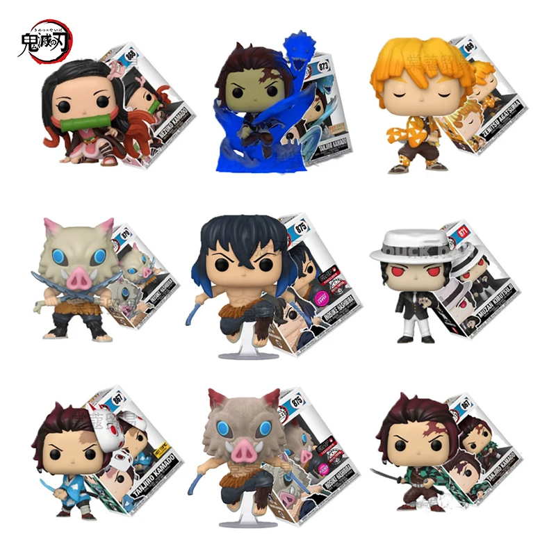 

Demon Slayer Agatsuma Zenitsu POP Figure Hashibira Inosuke Anime Peripheral Figurine PVC Statue Model Collection Ornament Gifts