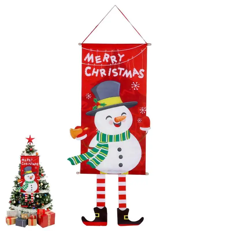 

Merry Christmas Hanging Flag Christmas Decorations For Home Door Christmas Ornaments Xmas Gifts Navidad Decor 2023 New Year