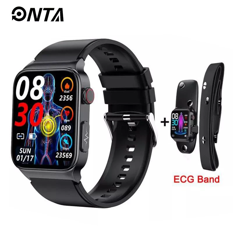 

ONTA New E500 Blood Glucose Smart Watch ECG Monitoring IP68 Waterproof Smartwatch Fitness Tracker Watches Support Dropshipping