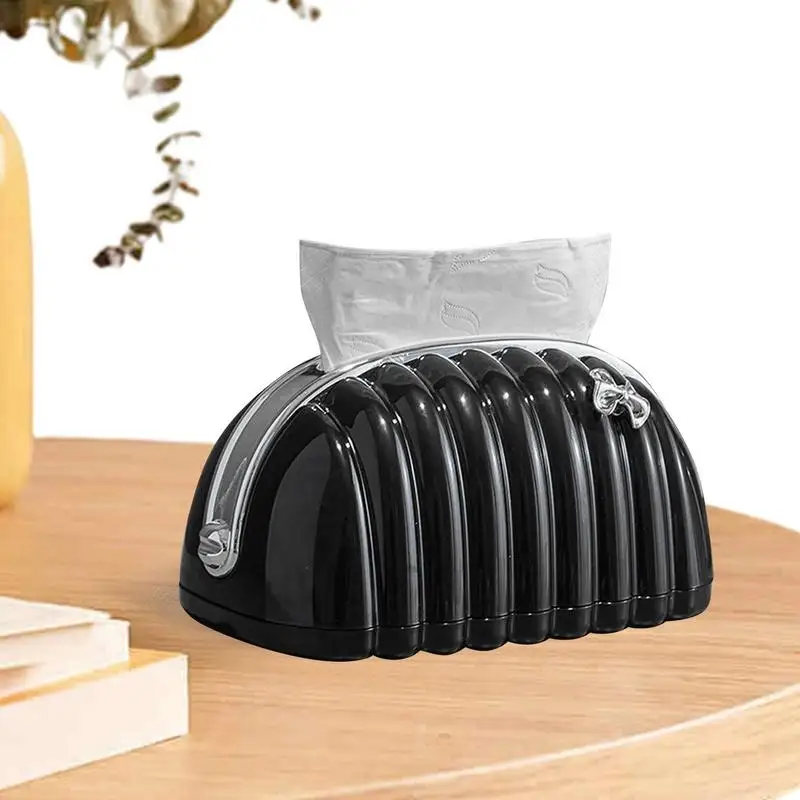 

Spring Tissue Box Tissue Dispenser With Wide Mouth Solid Automatic Lifting Multi Usage Tissue Holder Box home supplies products