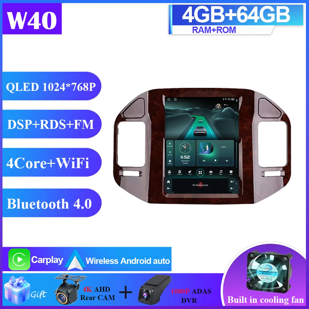 

Android 15 для Mitsubishi Pajero 3 V60 V68 V73 1999-2011 9,7-дюймовый автомобильный радиоприемник стерео мультимедийный плеер GPS-навигация 2 din Head