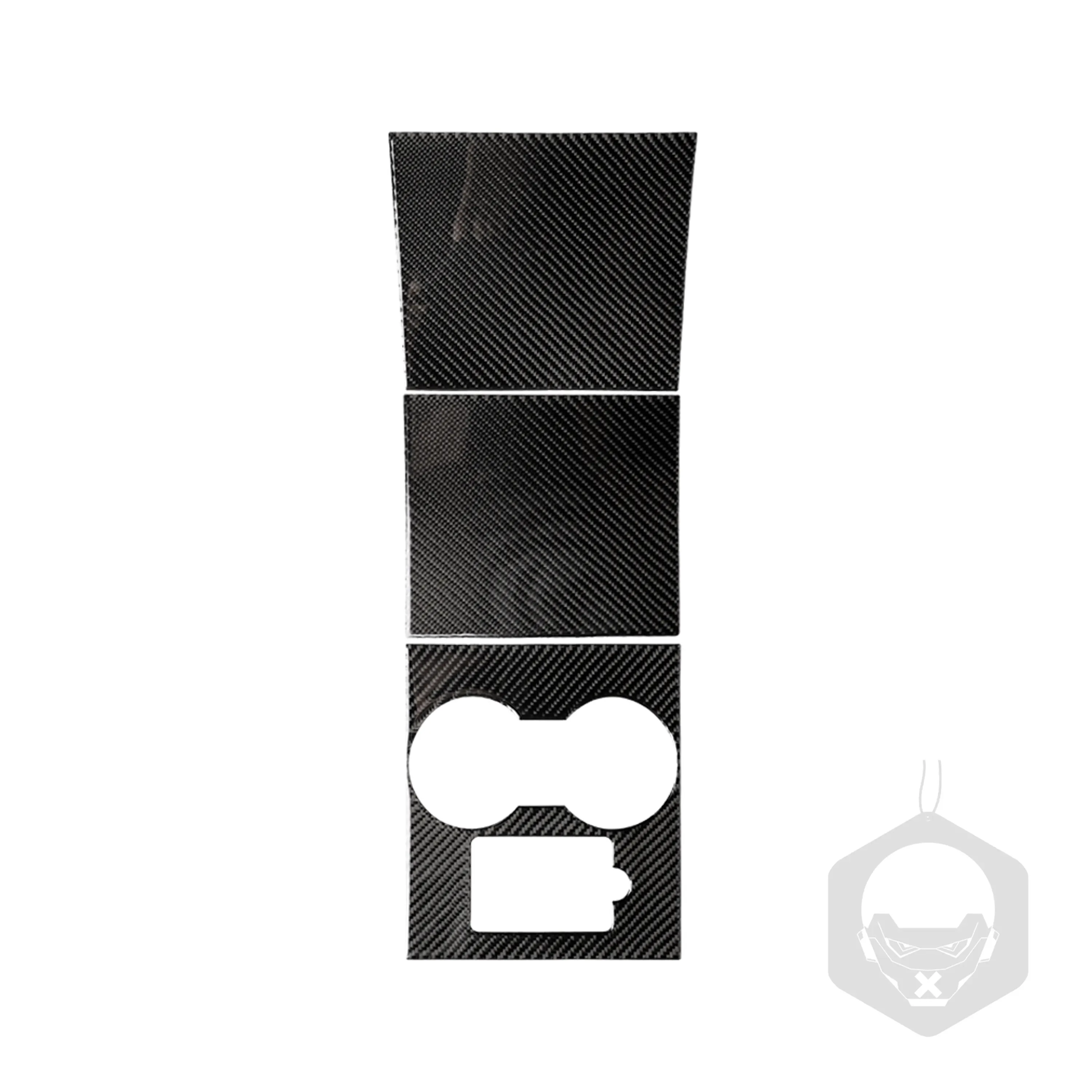 

Для Tesla модель Y Модель 3 2017-2022 кованая углеродная волоконная центральная консоль подстаканник крышка отделка автомобиль