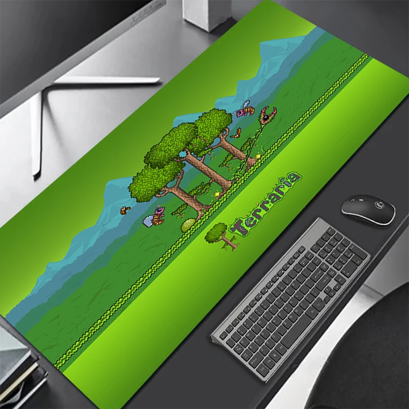 Фото Коврик для мыши Terraria Xxl, игровой коврик для мыши, Настольная защита, геймерская клавиатура, компьютерный коврик, большие аксессуары, игровая ... №3