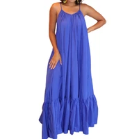 maxi dress%c2%a0backless%c2%a0casual%c2%a0floor length%c2%a0solid color big swing strap pocket sling dress%c2%a0for beach%c2%a0