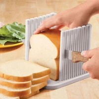 adjustable toast slicer toast cutting guide for homemade breadbread slicer loaf for slicing bread foldable kitchen baking tools