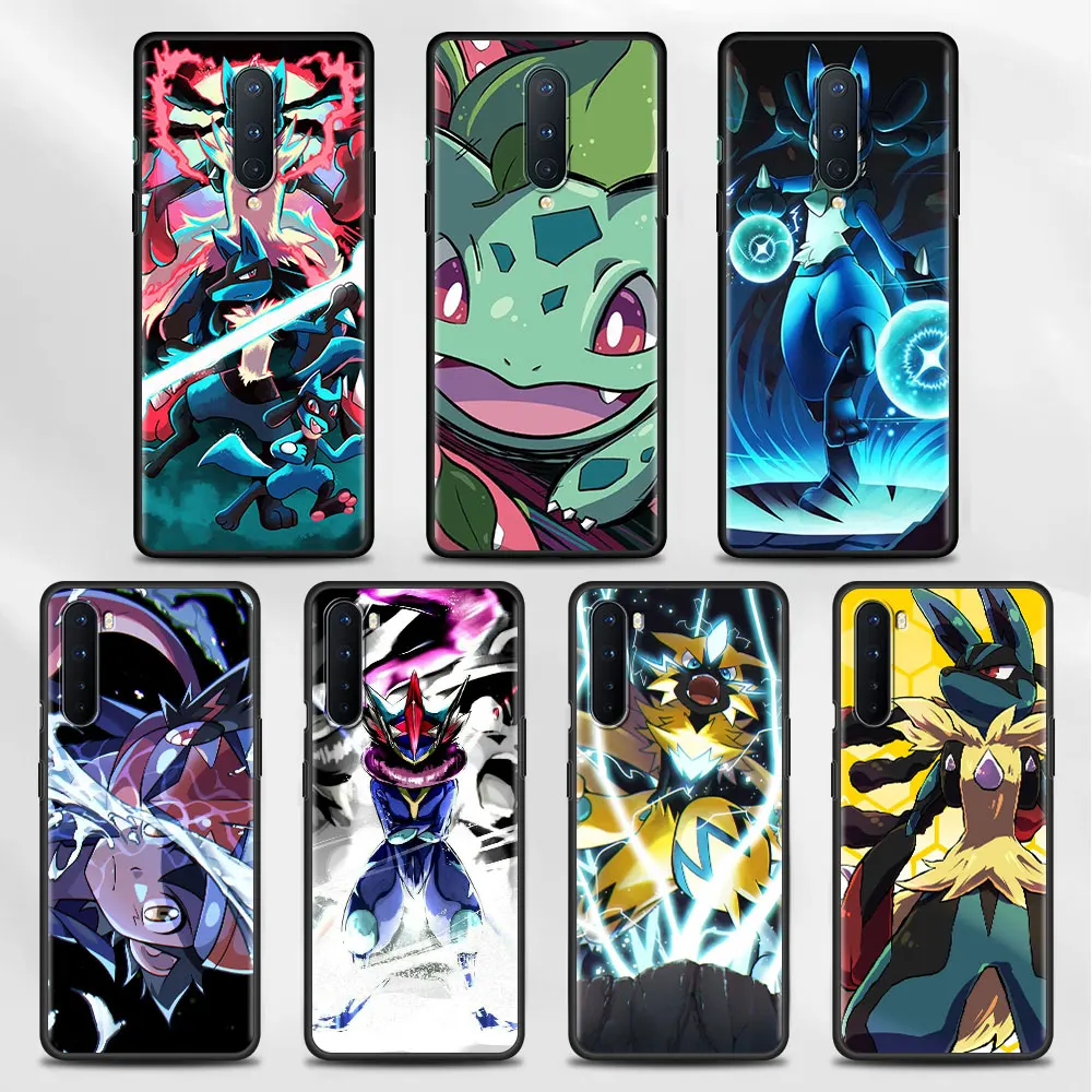 

Pokemon Lucario Greninja Phone Case for OnePlus 9 10 7 Pro 9R Nord 2 5G N10 N20 8T 7T for Oppo A53 A16 A15 A54 A74 Funda Cover
