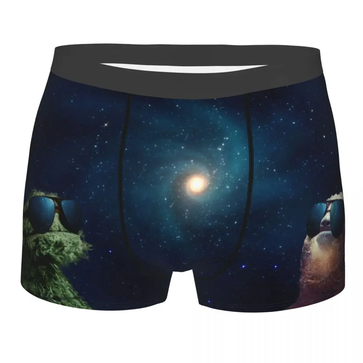 

Sesame Street Grouch Space Star Underpants Cotton Panties Male Underwear Comfortable Shorts Boxer Briefs