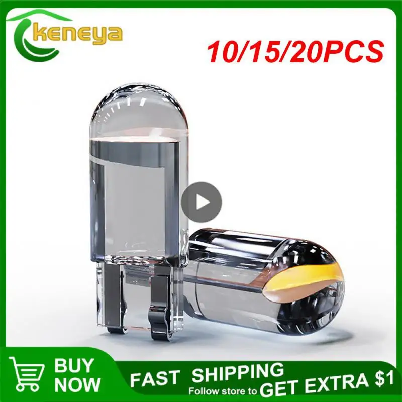 

10/15/20PCS Superbright Led License Plate Light Universal Durable Cob Car Light Bulb T10 Width Light Car Light