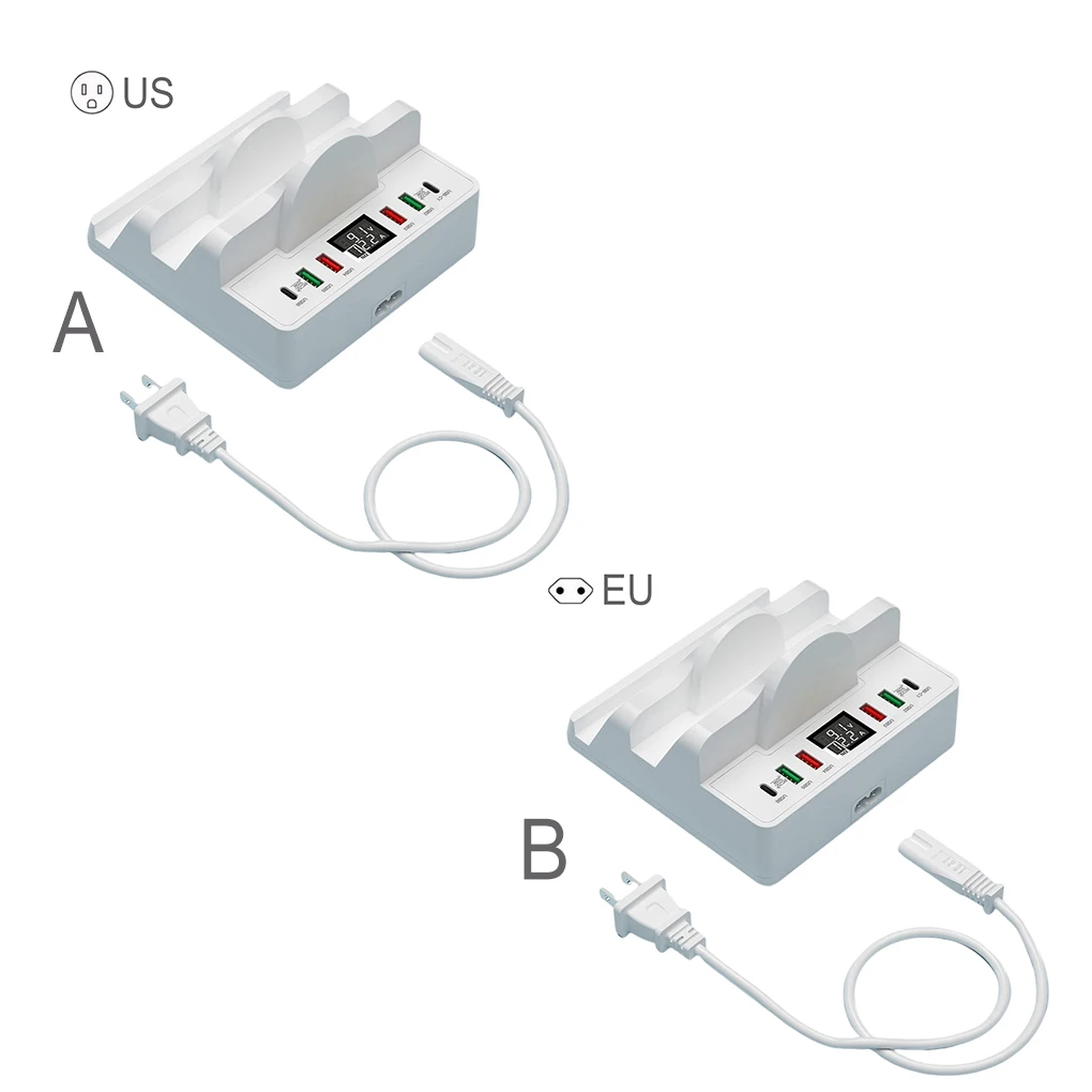 

Wireless Charger Quick-acting Power Strip Lightweight Streamlined Design Exquisite Appearance Hub for Phone US Plug