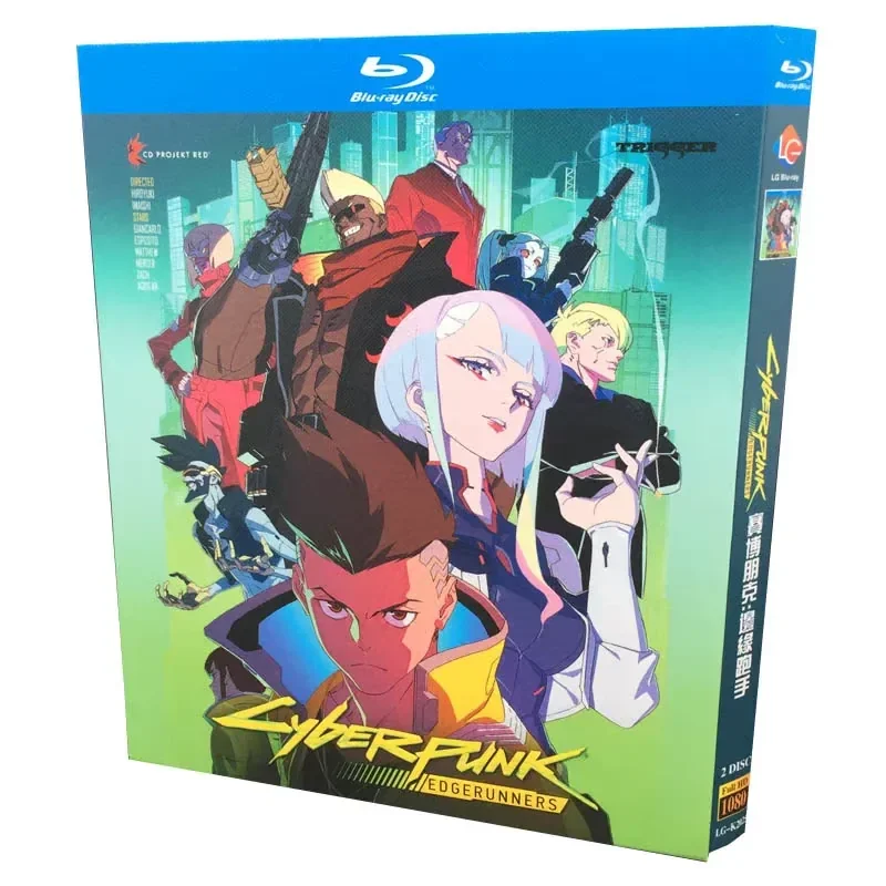BD Blu-ray: Аниме-сериал «Киберпанк: Эджраннерс», все серии, оригинальный саундтрек, кулины кулины съемочной группы, 2-дисковый бокс-сет (art.: 3920daba6a80b) - 3920daba6a80b