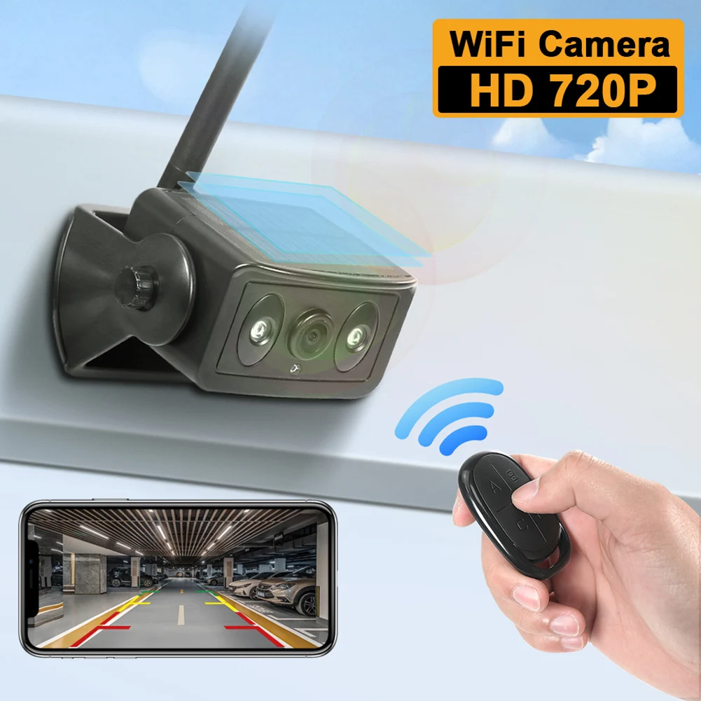 Беспроводная резервная камера постоянного тока 5 В солнечная Wi-Fi - магнитная
