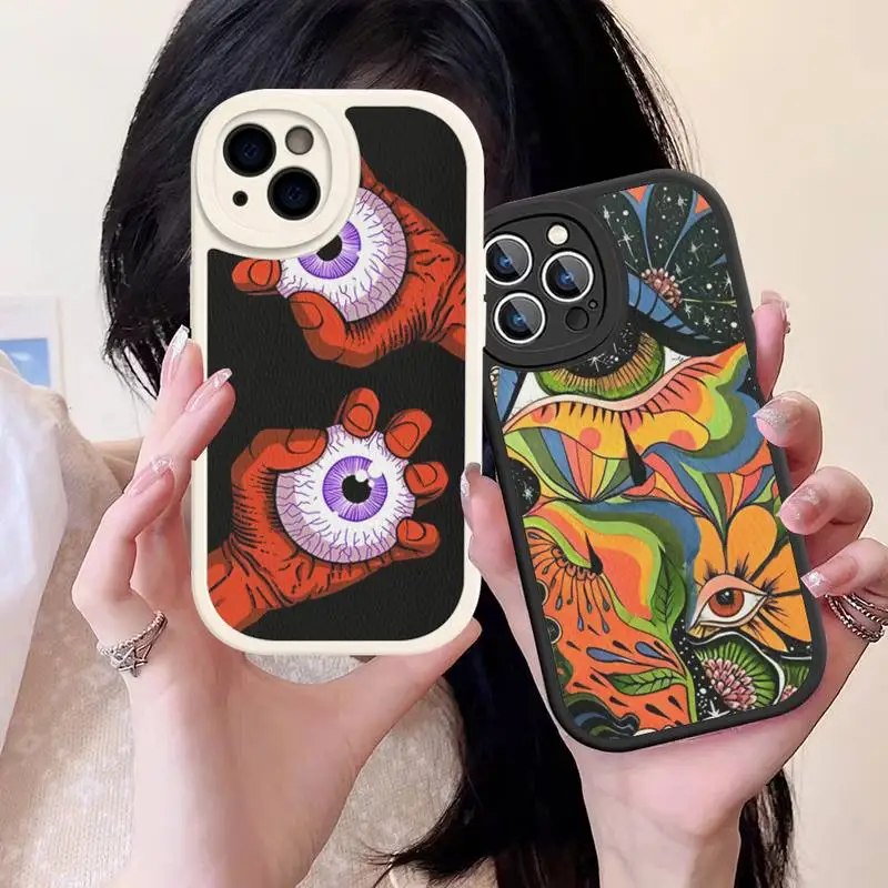 

Indie Hippie Phone Case Hard Leather For iPhone 14 13 12 Mini 11 14 Pro Max Xs X Xr 7 8 Plus