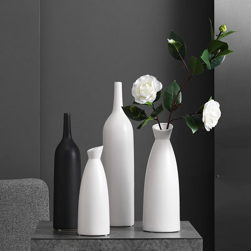 

Flower Vase Nordic Style Ceramic Vase Decor Ornaments Home Decor Creative Living Room Desktop Home Decoration Flower Pot Vase