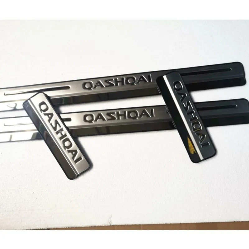 

Car Styling For Nissan Qashqai 2016-2020 J11 Side Door Sill Protector Threshold Scuff Plate Welcome Pedals Covers Trims