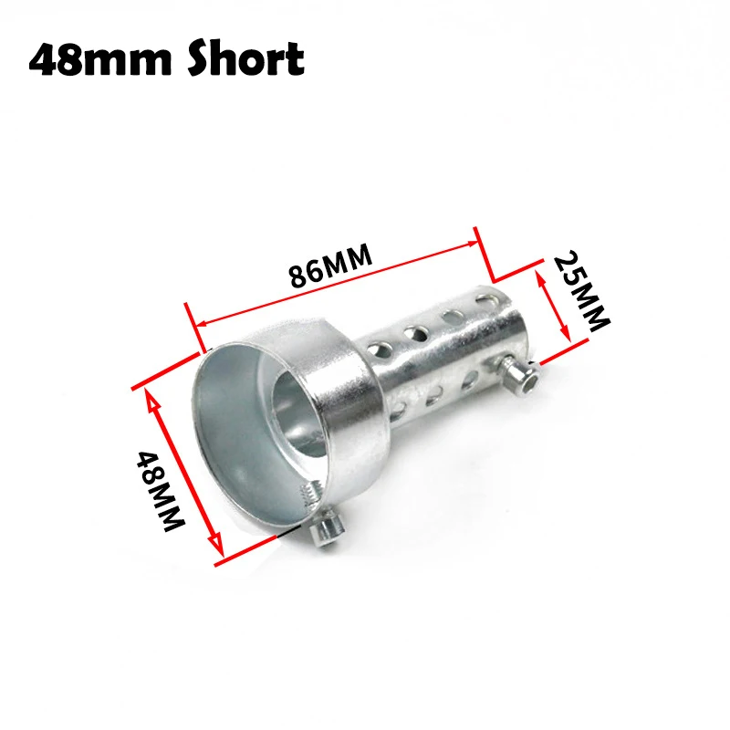 

Универсальный выхлопной глушитель для мотоцикла, регулируемая Звукопоглощающая заглушка, 35 мм, 42 мм, 45 мм, 48 мм, 60 мм