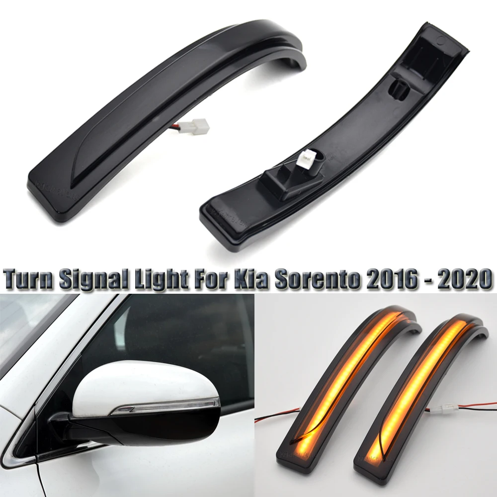 

Светодиодный динамический поворотный сигнал, 2 шт., мигалка, боковое зеркало, индикатор, светодиодный льная Светодиодная лампа для Kia Sorento 2016 2017 2018 2019 2020