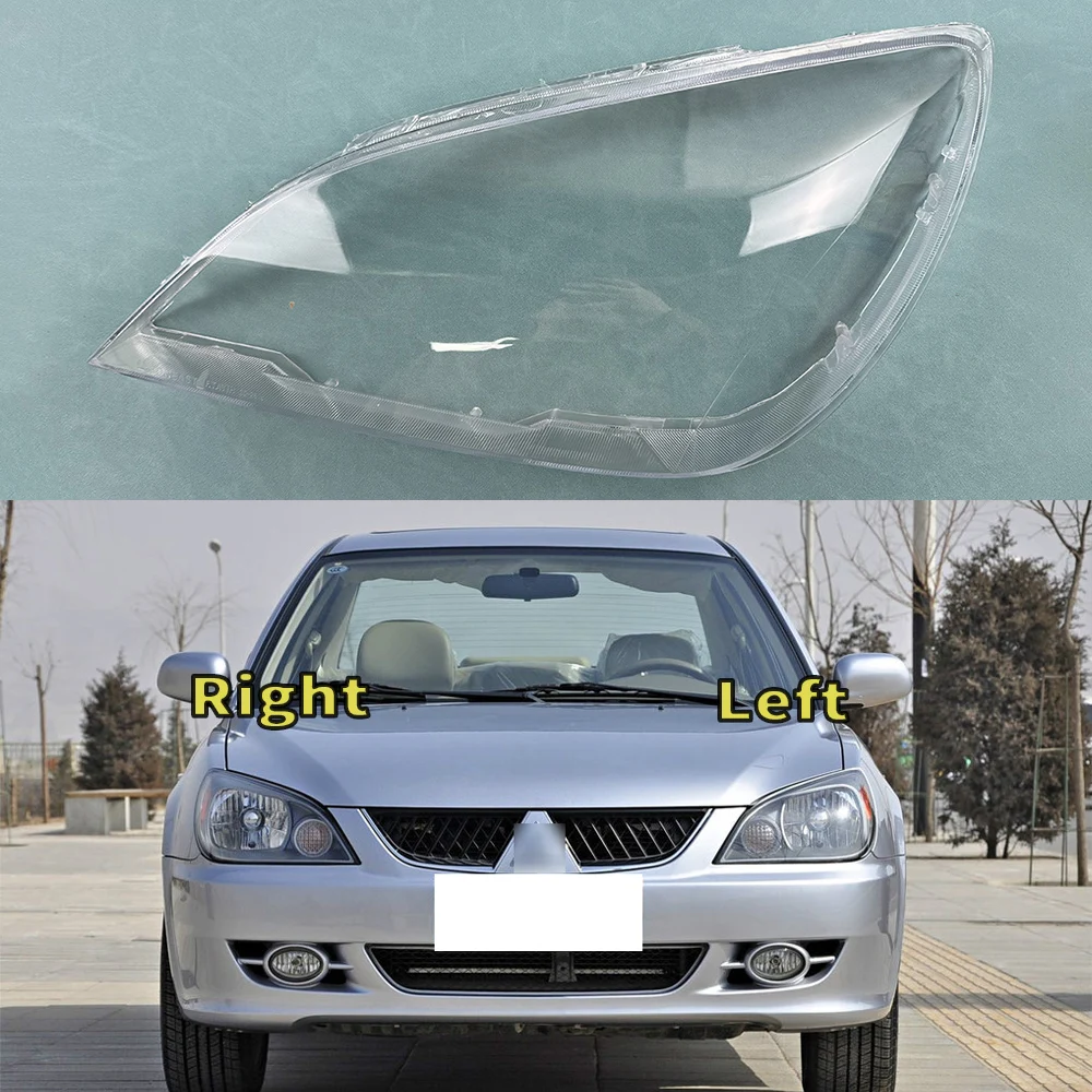 Прозрачный Абажур для передних фар Mitsubishi Lancer 2007 2008 2009 2010 2011 замена оригинальных