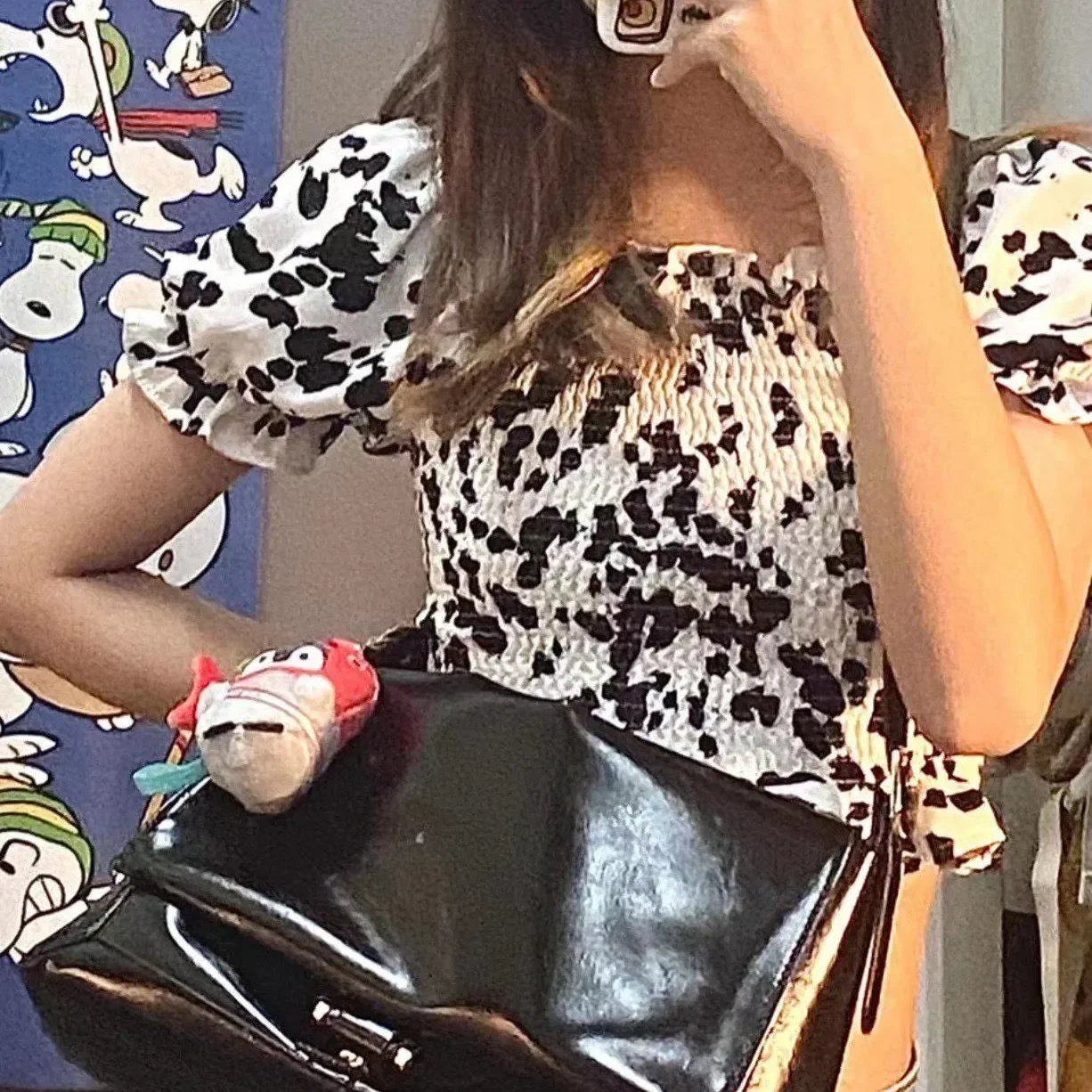 Корейская нишевая модная большая сумка Choi Sooyoung в одном стиле из воловьей кожи