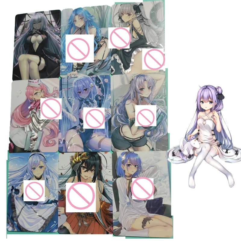 

9 шт./компл. аниме флэш-карта ACG сексуальная горячая девушка FGO Bluetooth Лейн игра коллекция карточная форма JK аниме периферийный Otaku Мужские Пода...