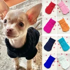 Зимняя одежда для собак, вязаная одежда для домашних животных, для маленьких и средних собак, свитер для щенка чихуахуа, для йоркширского терьера, свитер для собак