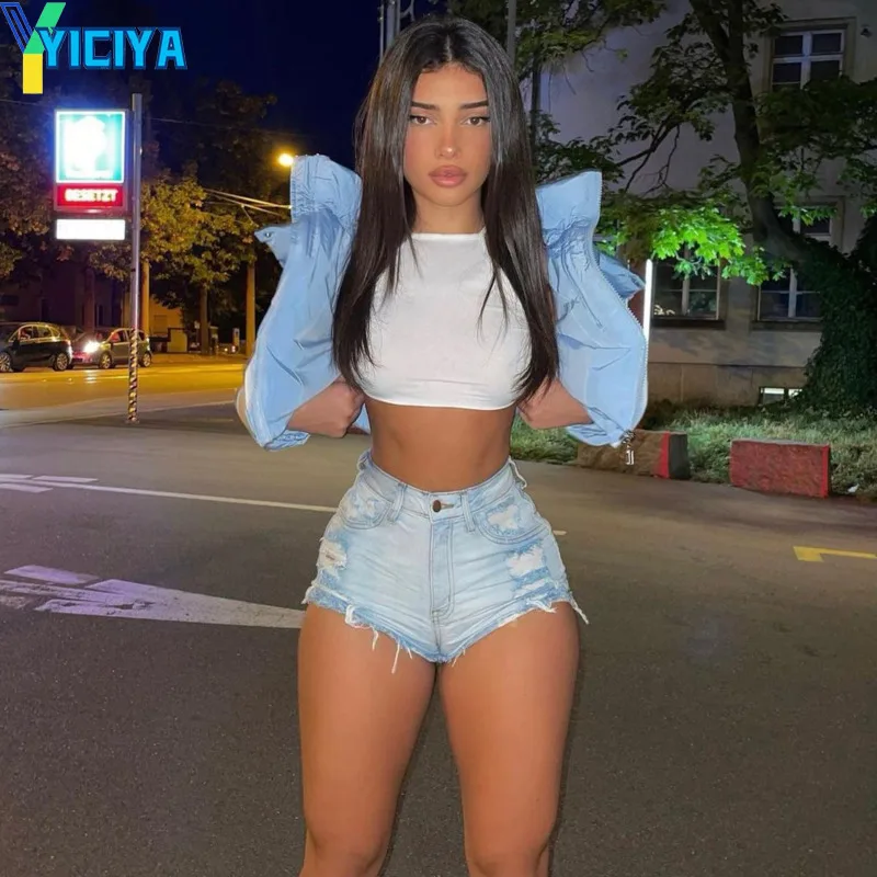 YICIYA Winter Autumn Parkas 2023 Woman Zipper Embroidered Letter Short Jackets Thick Hoodies Long Sleeve Coat Outwear Streetwear
