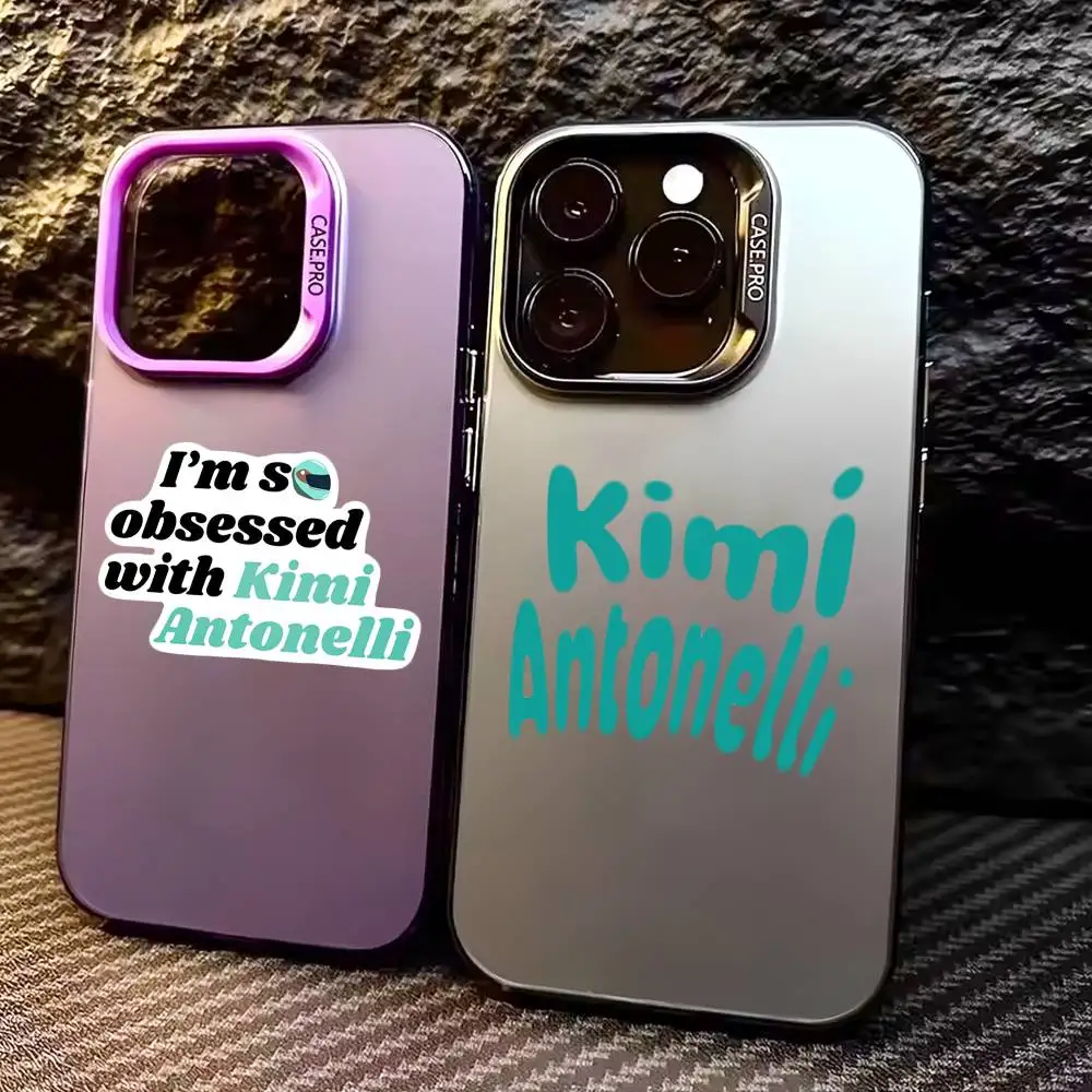 Фото Чехол K-Kimi A-Antonelli Colorful Silver Back для iPhone 17 16 15 14 13 12 11 Plus Pro Max Plus №1