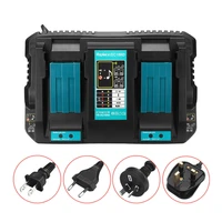 double replacement battery charger for makita 14 4v 18v bl1830 bl1430 dc18rc dc18ra li ion with usb ports