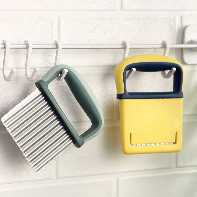 

Potato Cutter Chips French Fry Maker Peelers Cut Fruit Vegetable Tools Kitchen Accessories Knife Chopper Crinkle Wavy Slicer