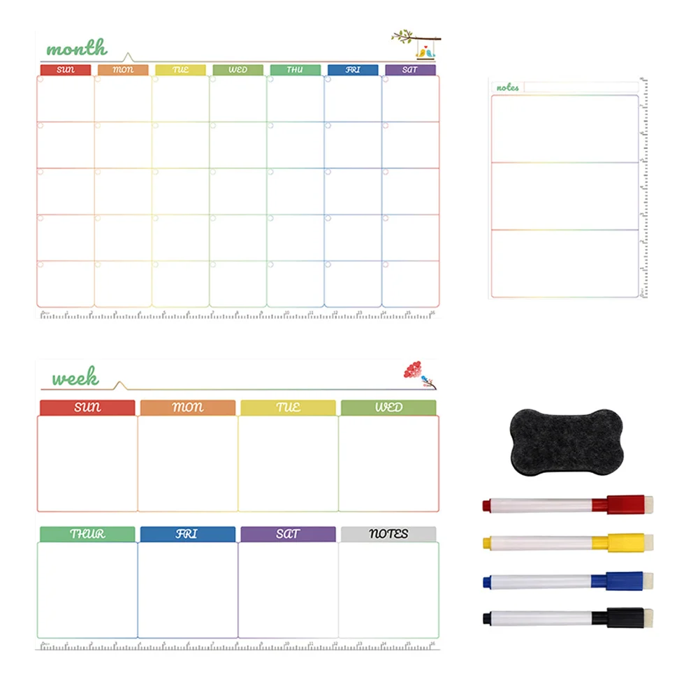 

1 Set Plan Board Helpful Practical Durable Calendar Supply Planner for House Room