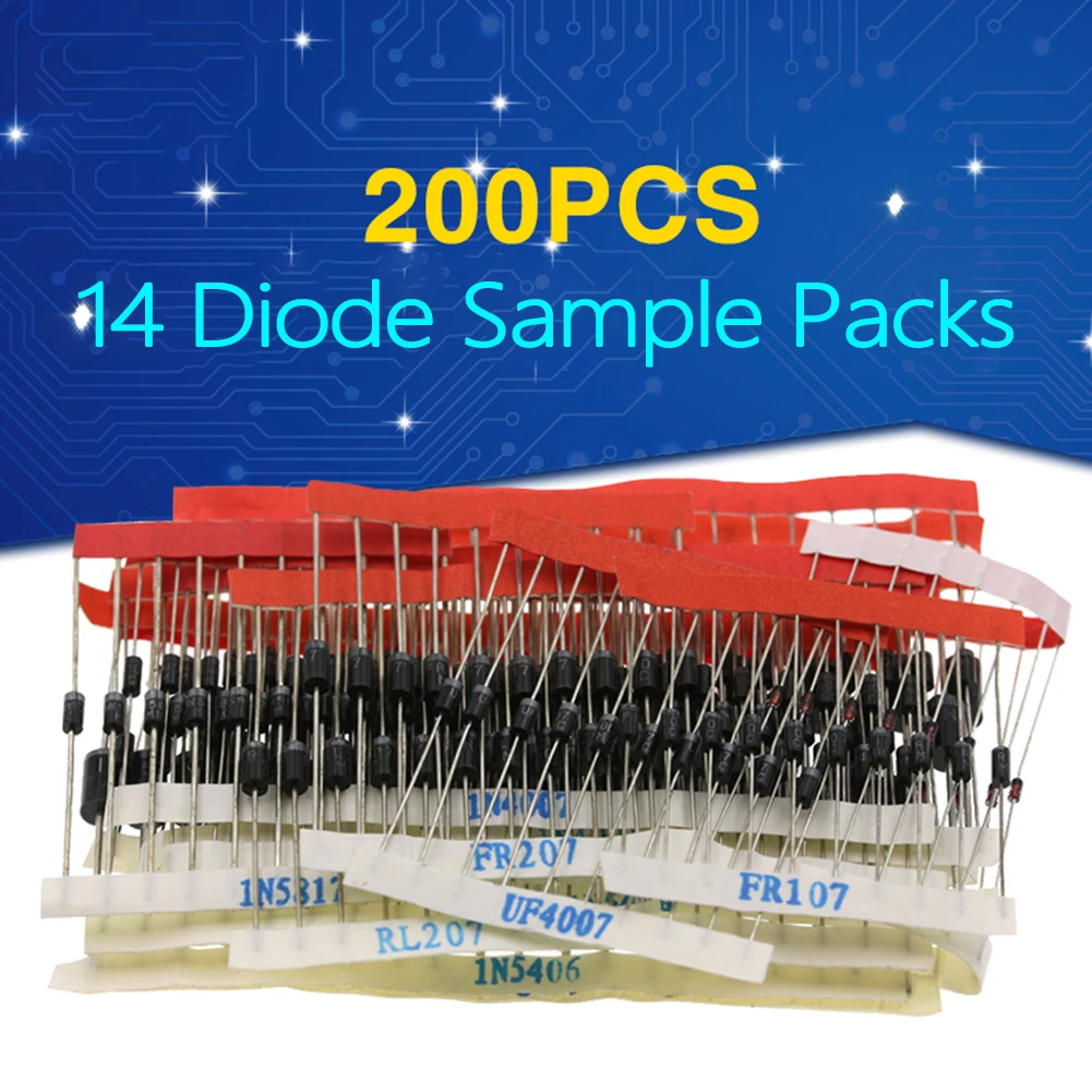 

1N5404 - RL207 Diode Kit For Electrical Supplies Low Forward Voltage Drop