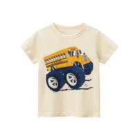 summer toddler boy cartoon car t shirts kids cotton clothes boys short sleeve t shirt boutique outfits baby girl tshirt tops