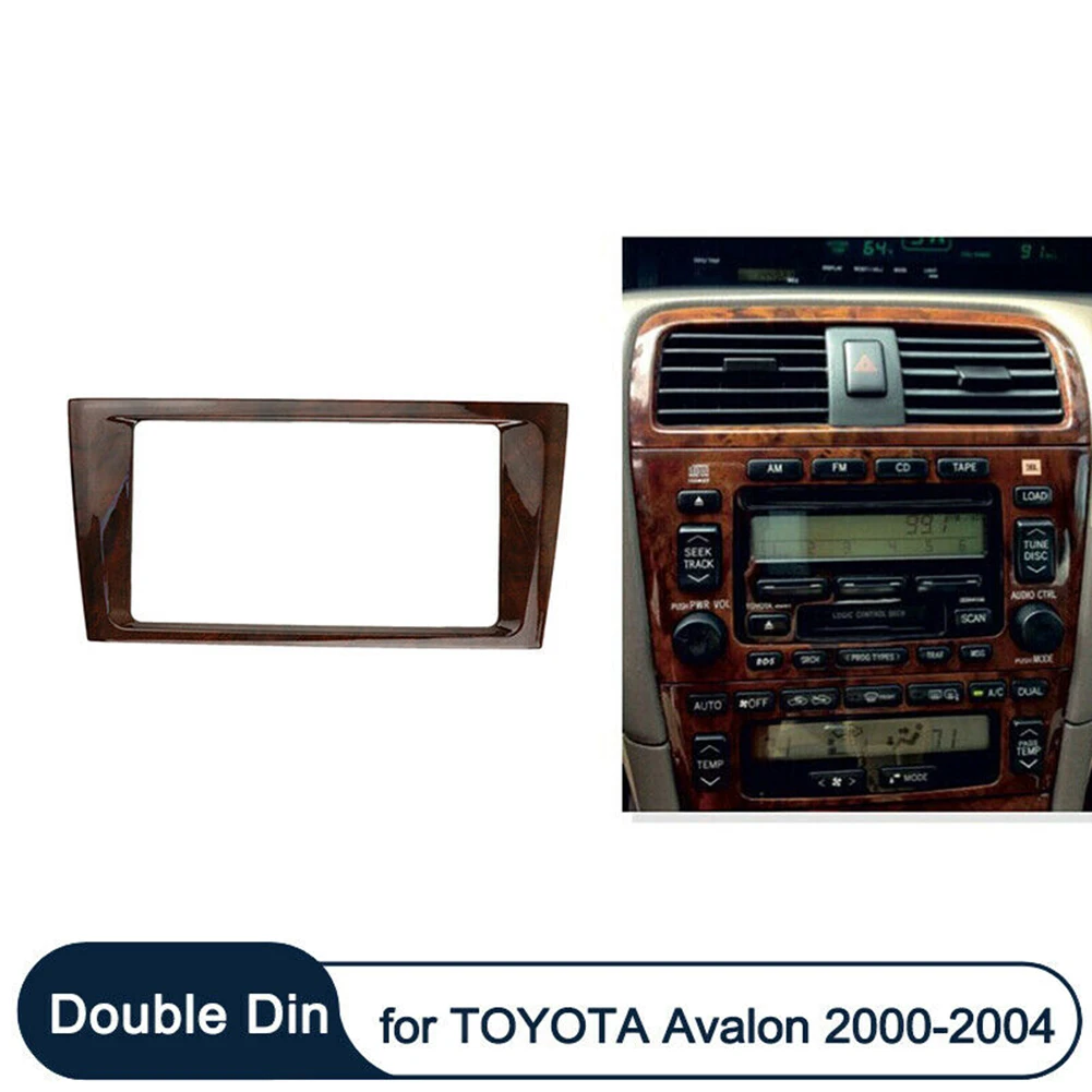 2Din Radio Fascia For Avalon Trim Installation Dash Dashboard Kit Frame Face Plate For Toyota For Avalon 2000-2004