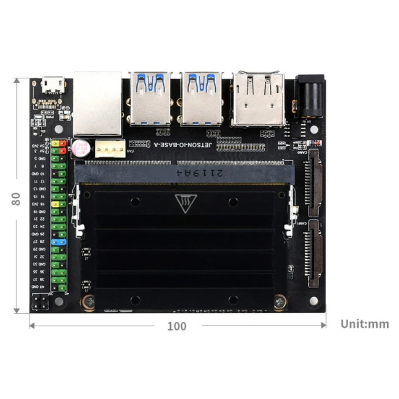 

Для Jetson Nano 4 Гб комплект расширения разработчика искусственный интеллект макетная плата + акриловый чехол вилка стандарта США