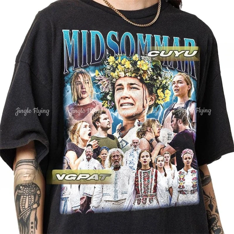 Винтажная рубашка Midsommar подарок для женщин и мужчин футболка унисекс