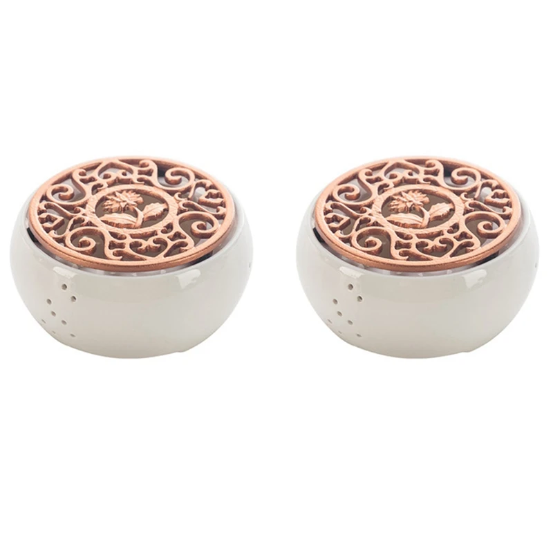 

2X Ceramic Candle Heater Tea Pot Heating Base Portable Teapot Warmer Holder Insulation Base Candle Holder