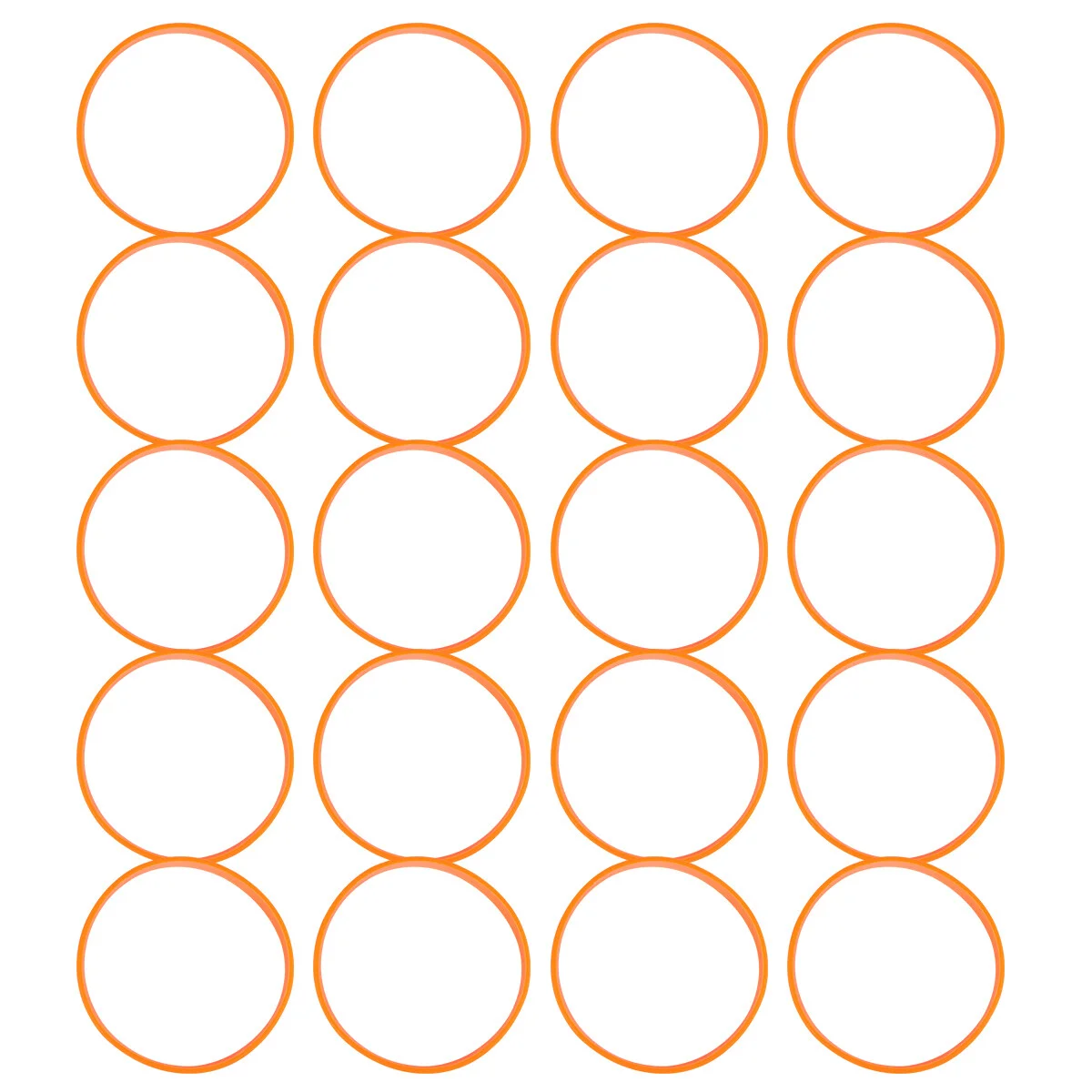 

20 Pcs Rubber Ring Sports Wristbands Silicone Party Bracelet Basketball Straps Gift