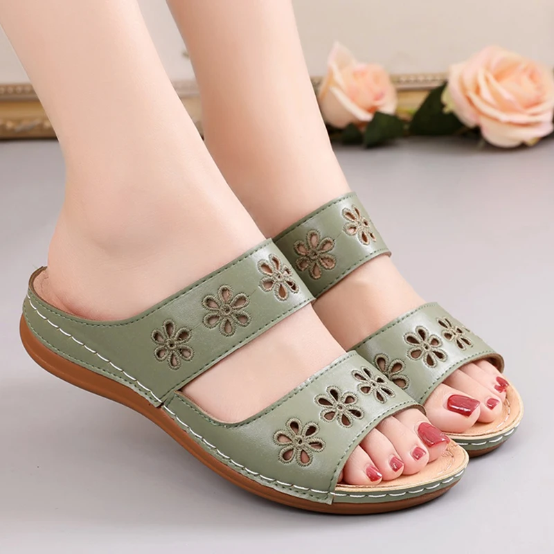 

Сандалии женские без шнуровки, повседневная мягкая обувь, модные тапочки