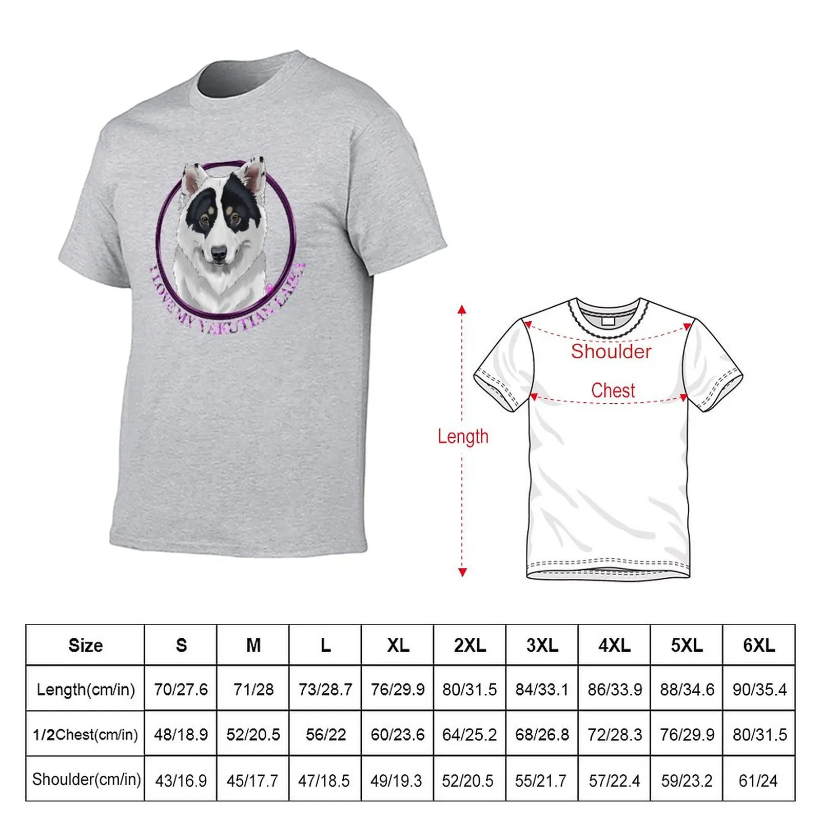 Новинка футболка I Love My Yakutian Laika футболки для мальчиков мужская одежда