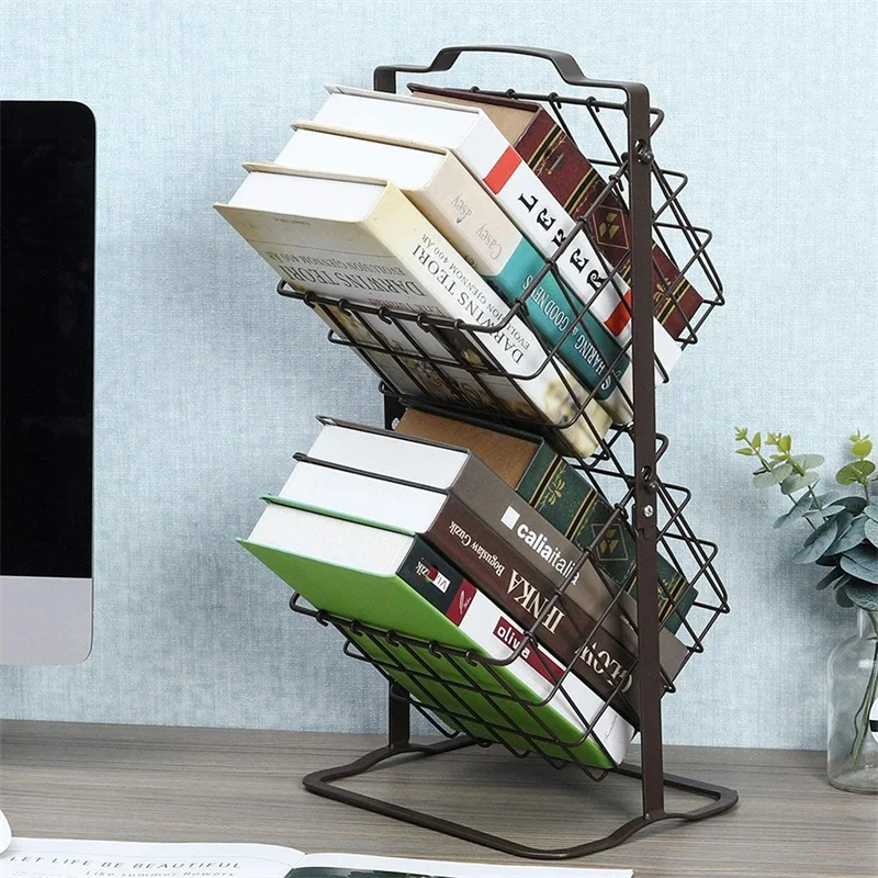 

Double Layer Iron Storage Basket Mini Fruit Vegetable Movable Hollow Out Storage Box for Bedroom Kitchen