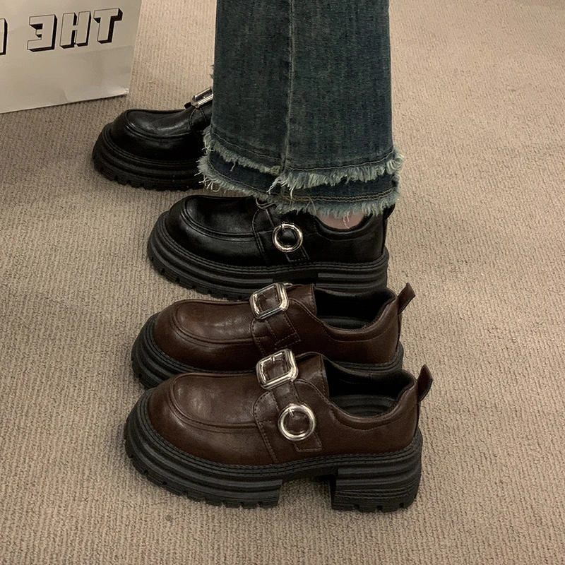 Черные кроссовки женская обувь на платформе женские туфли толстой подошве