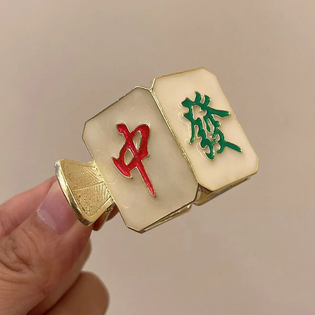 

Mahjong Clip Unique Mini Hairpins Gift Clamps Festive Metal Decorative Barrettes Clips Ornaments
