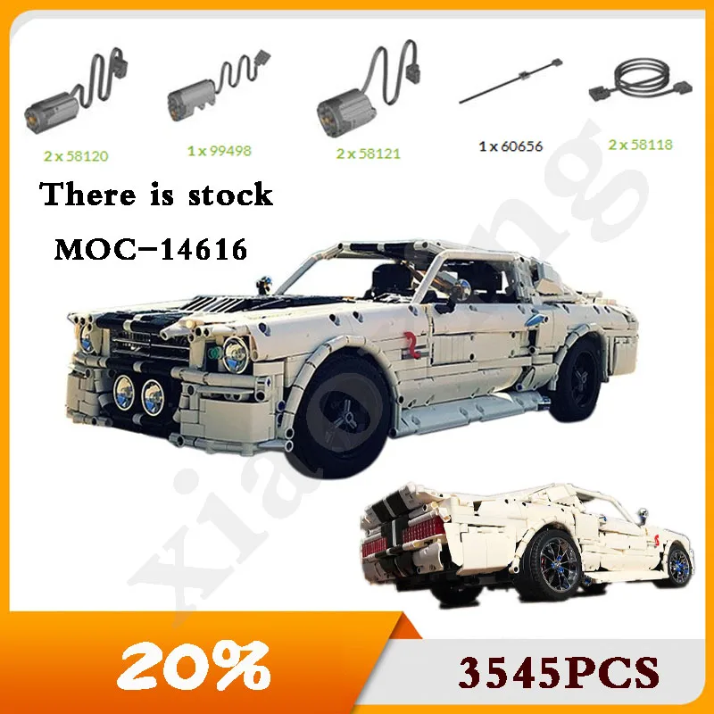

MOC-14616 Classic Racing Building Blocks 1967 Super Racing Fit 3545 Parts Building Blocks Toys Christmas Gifts for Kids