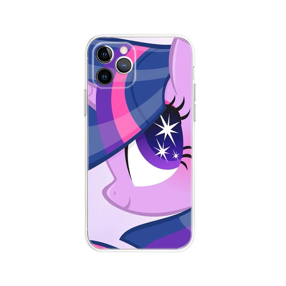 Чехол для телефона M-My L-Little P-PonnyS Horse iPhone Apple 15 14 13 12 Mini 11 Pro Max Plus X XR XS 8 SE 2020 Прозрачный