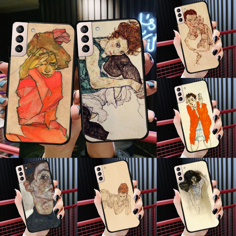 

Egon Schiele For Samsung Galaxy J3 J5 J7 A3 A5 J1 2016 2017 J2 Core A7 A9 J4 J6 A6 A8 Plus J8 2018 Case